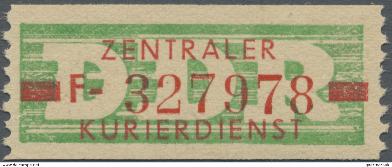 ** DDR - Dienstmarken B (Verwaltungspost A / Zentraler Kurierdienst): 1959, Wertstreifen Für Den ZKD, 1 - Sonstige & Ohne Zuordnung