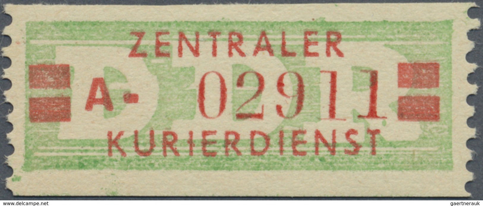 ** DDR - Dienstmarken B (Verwaltungspost A / Zentraler Kurierdienst): 1959, Wertstreifen Für Den ZKD, 2 - Autres & Non Classés