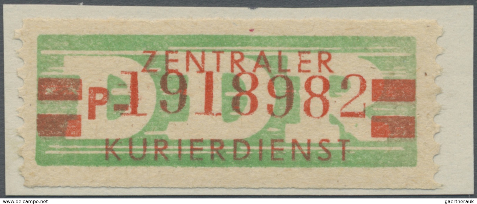 (*) DDR - Dienstmarken B (Verwaltungspost A / Zentraler Kurierdienst): 1959, Wertstreifen Für Den ZKD, 2 - Altri & Non Classificati