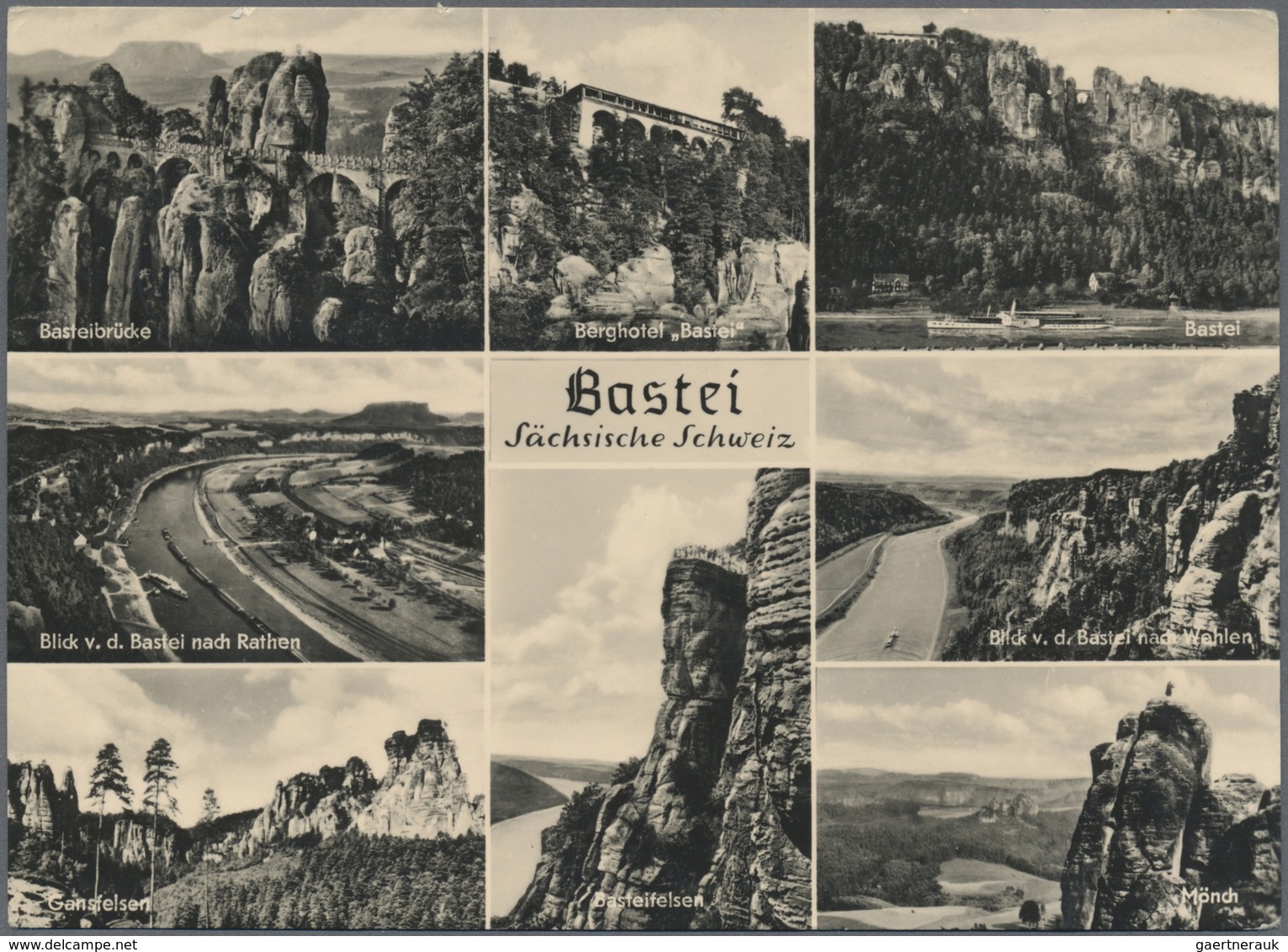 GA DDR - Ganzsachen: 1958, 10 Pfg. Fünfjahresplan Privat-Postkarte "Bastei Säshsische Schweiz" Mit Rück - Altri & Non Classificati