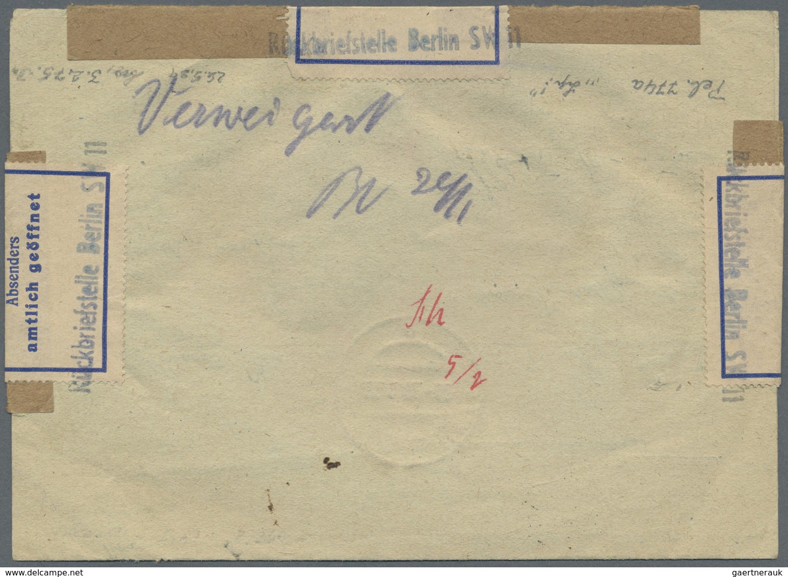 Br Berlin - Vorläufer: 1948, 24 Pfg. Liebknecht/Luxemburg Auf Brief Nach Hamburg, Daher Stempel "BERLIN - Briefe U. Dokumente