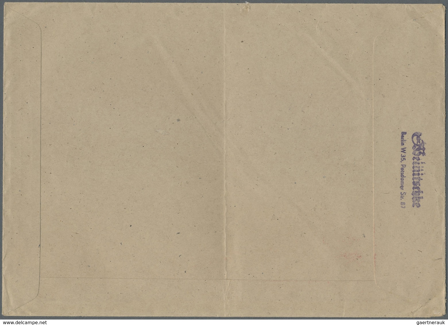 Br Berlin - Vorläufer: 1948: Umschlag Ca.  23 X 16,5 Cm Als Fern-Doppelbrief 48 Pf. ABSENDER-FREISTEMPE - Briefe U. Dokumente