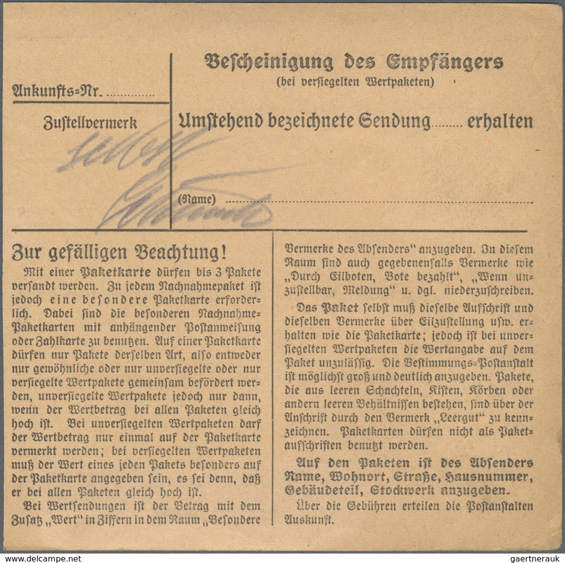 Br Berlin: 1948, 60 Pf Schwarzaufdruck, Senkr. Paar Als MeF Auf Paketkarte Von Berlin-Schöneberg, 22.12 - Altri & Non Classificati