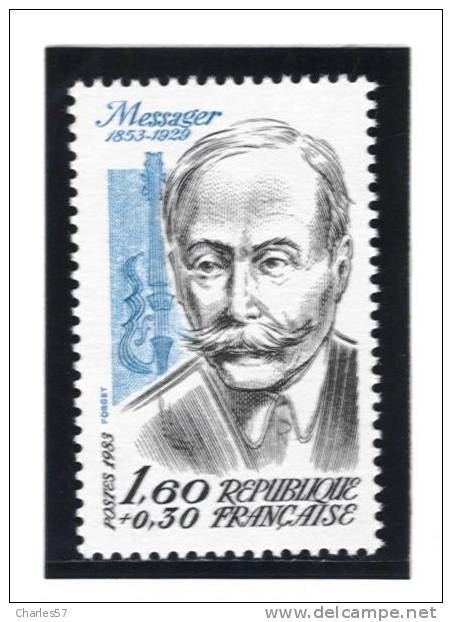 France 2279  Neuf ** "André Messager" (cote 1,10€) - Sous Faciale - Unused Stamps