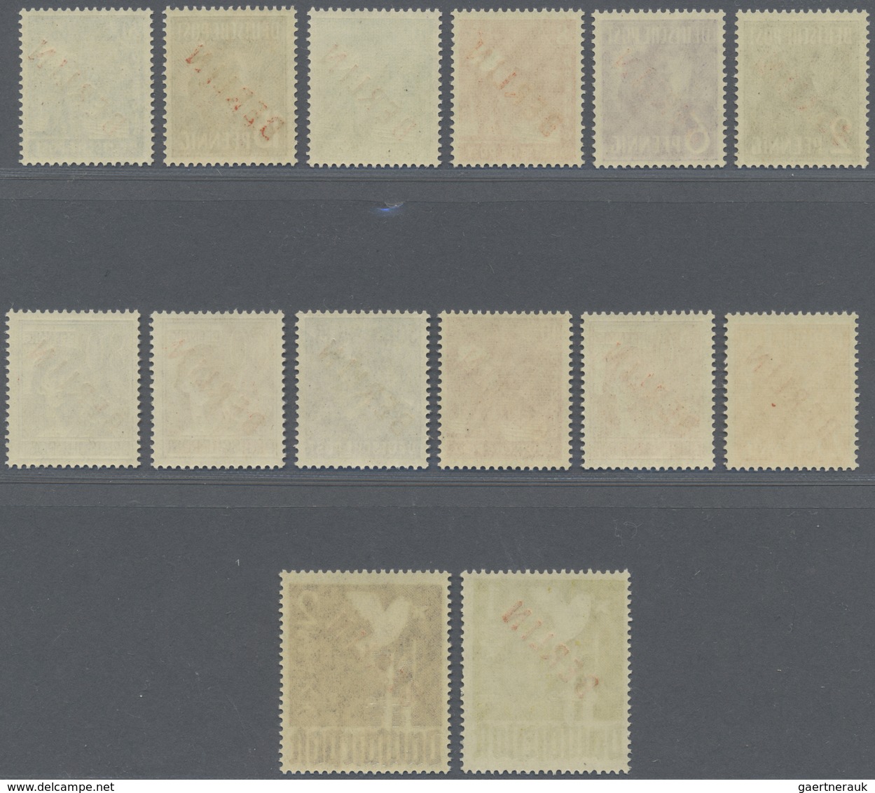 ** Berlin: 1948, Rot- Und Schwarz-Aufdrucksätze Komplett Postfrisch, Mi 1.760.- - Autres & Non Classés