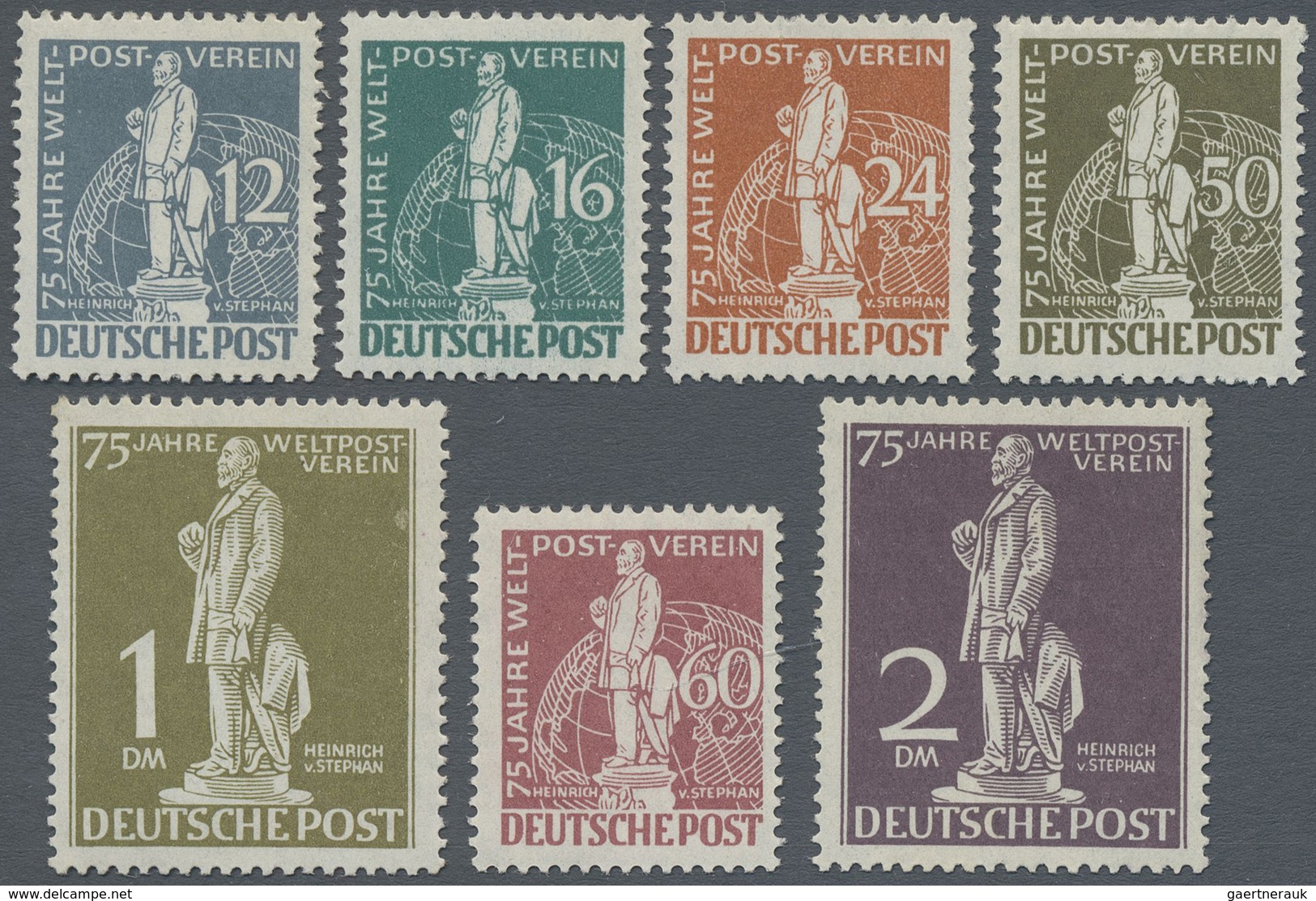 ** Berlin: 1949, 12 Pf - 2 DM Stephan Komplett Postfrisch, Mi 750.- - Altri & Non Classificati