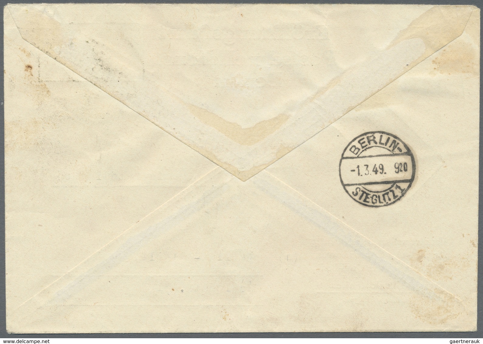 Br Berlin - Postschnelldienst: 1949, 1.3.: Amtlicher Umschlag Zur Eröffnung Des Postschnelldienst Mit 1 - Storia Postale
