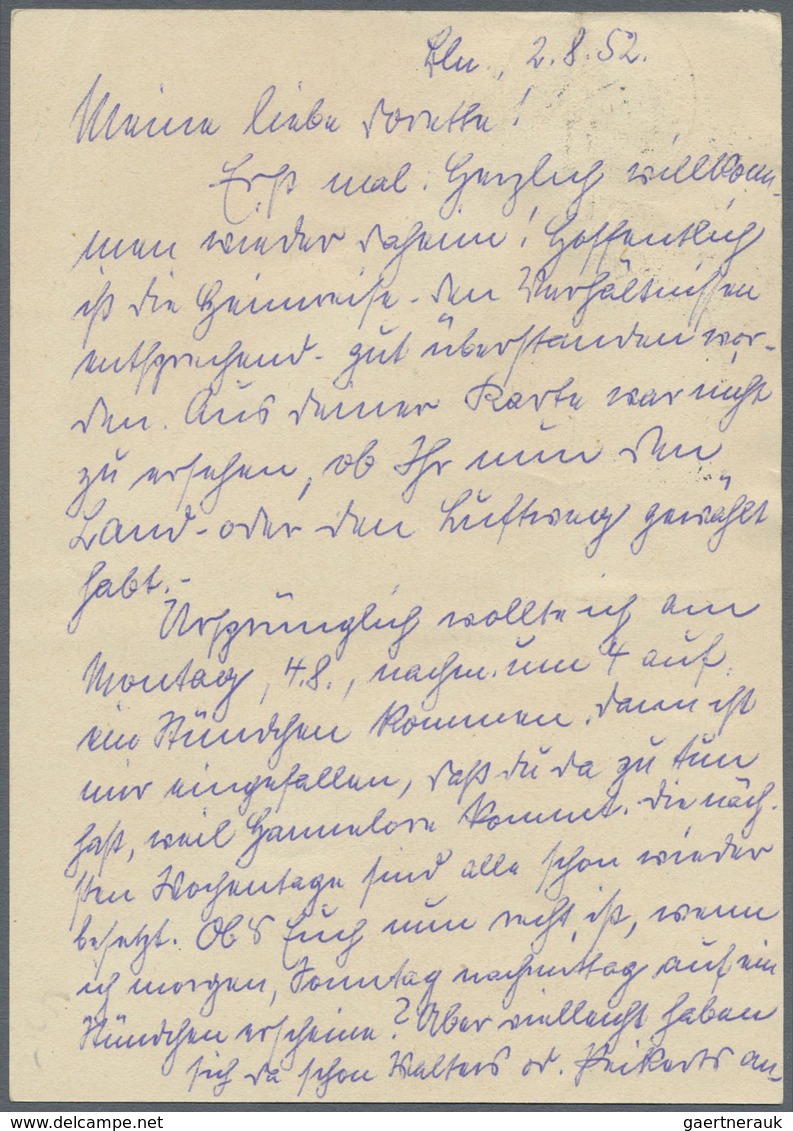 Br Berlin - Postschnelldienst: 1949, 40 Pfg. Bauten Im Waagerechten Paar (leichte Randklebung) Als Port - Lettres & Documents