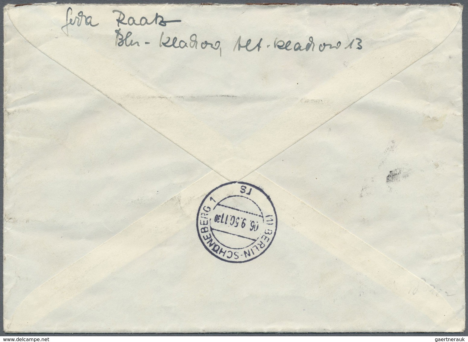 Br Berlin - Postschnelldienst: 1949, 40 Pfg. Bauten Im Waagerechten Paar (leichte Randklebung) Als Port - Storia Postale