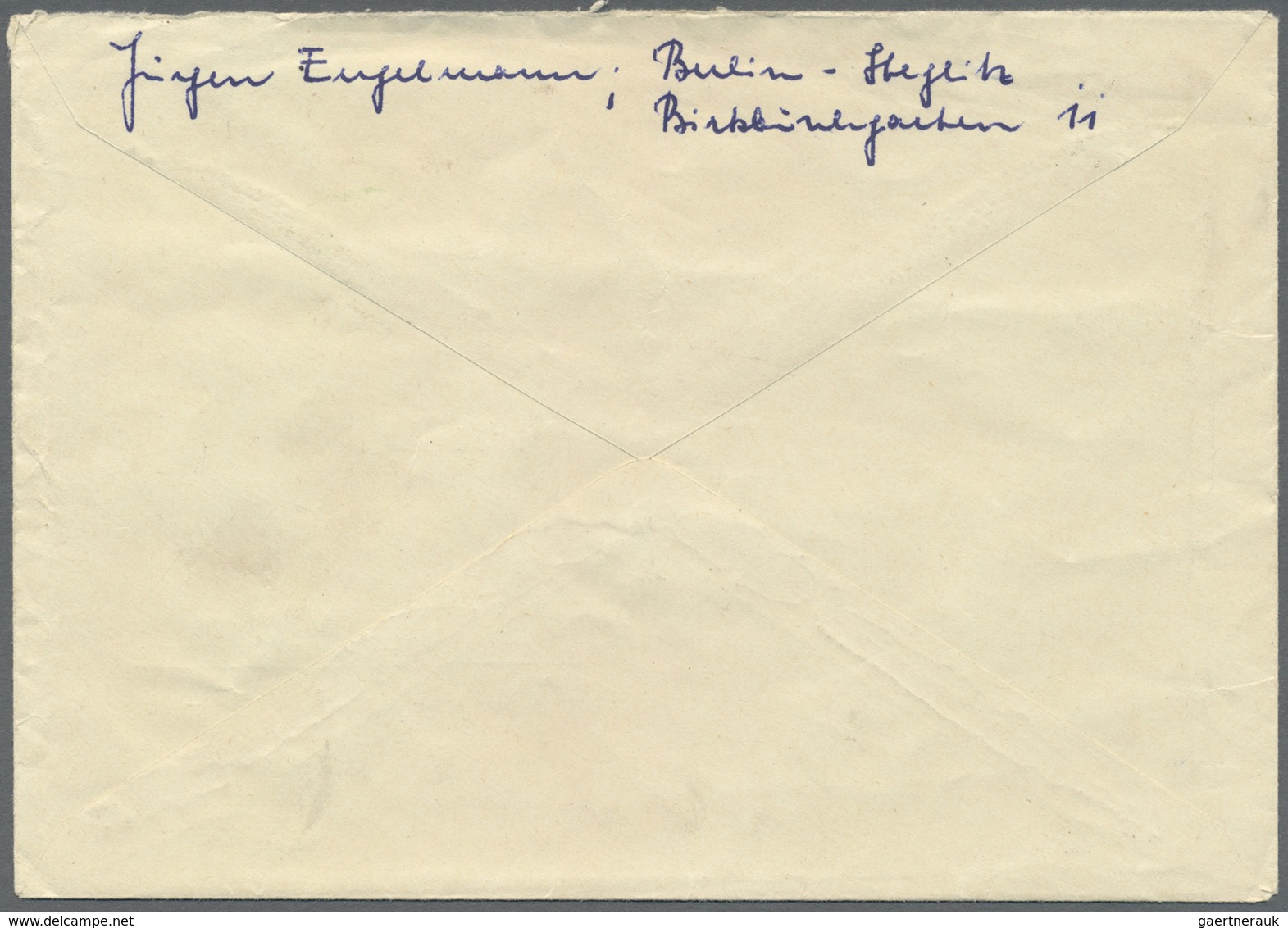 Br Berlin - Postschnelldienst: 1950:  Schnelldienstbrief 80 Pfennig Bauten Als EF Berlin-Steglitz 1 6.5 - Lettres & Documents