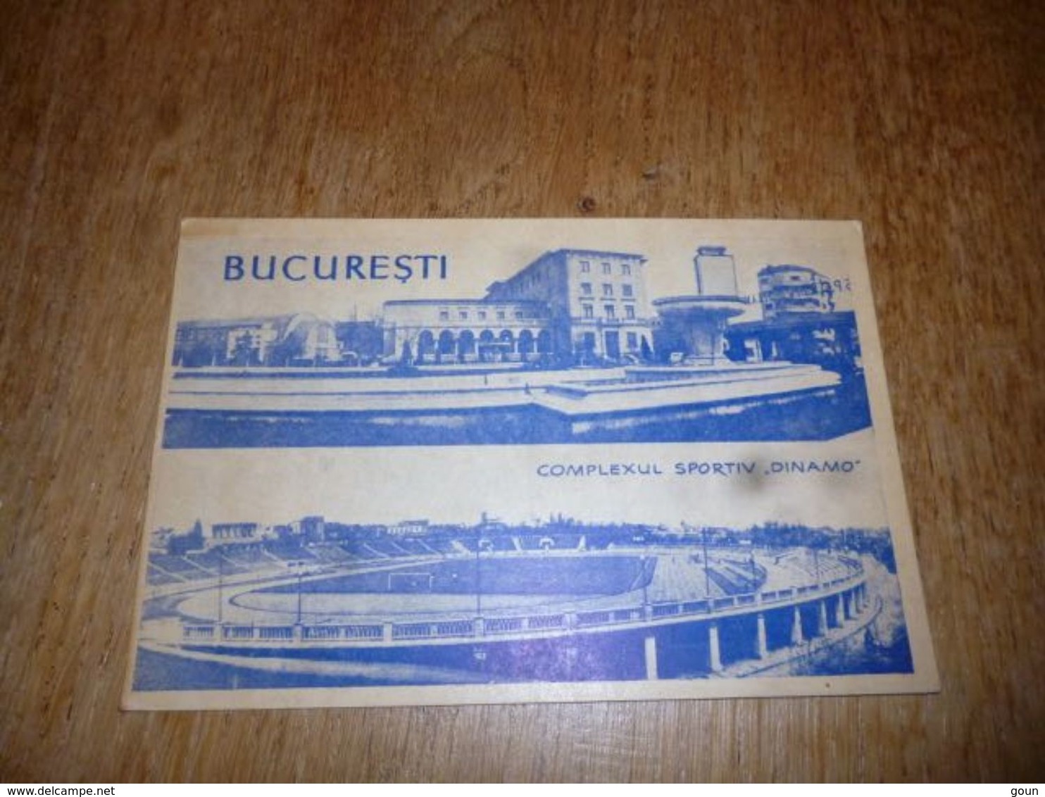 BC10-2-0-2 Carte Radio Amateur Roumanie Republica Populara Romina Cluj Bucuresti Carte Postale Stade Football Verso - Otros & Sin Clasificación