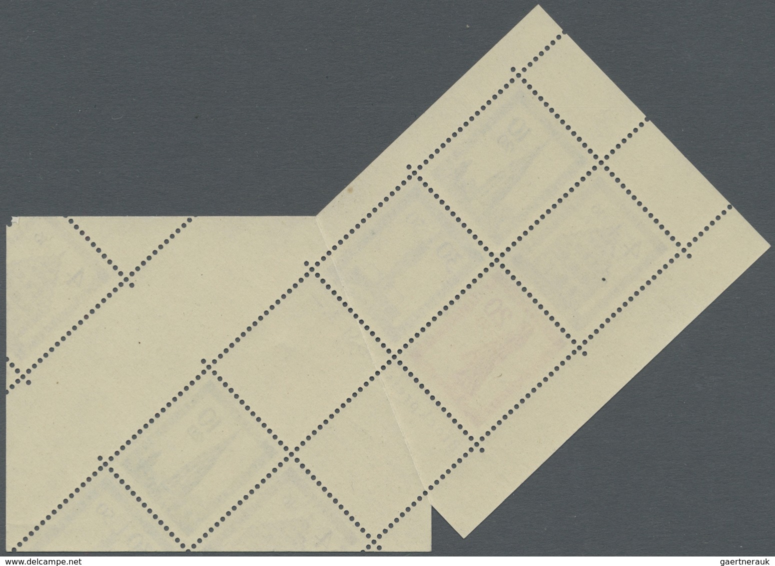 ** Französische Zone - Baden: 1949, Wiederaufbau-Block Gezähnt Mit Abart "unten Große Teile Von Zwei We - Altri & Non Classificati