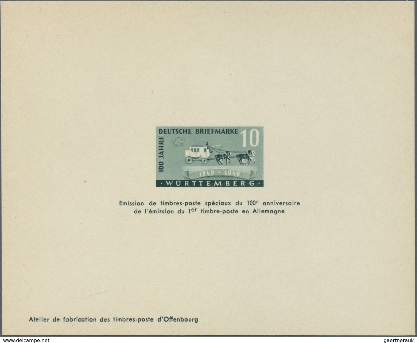 ** Französische Zone - Württemberg: 1949, 10 Und 20 Pfg. Tadellos Auf Druckvorlage 75! - Autres & Non Classés