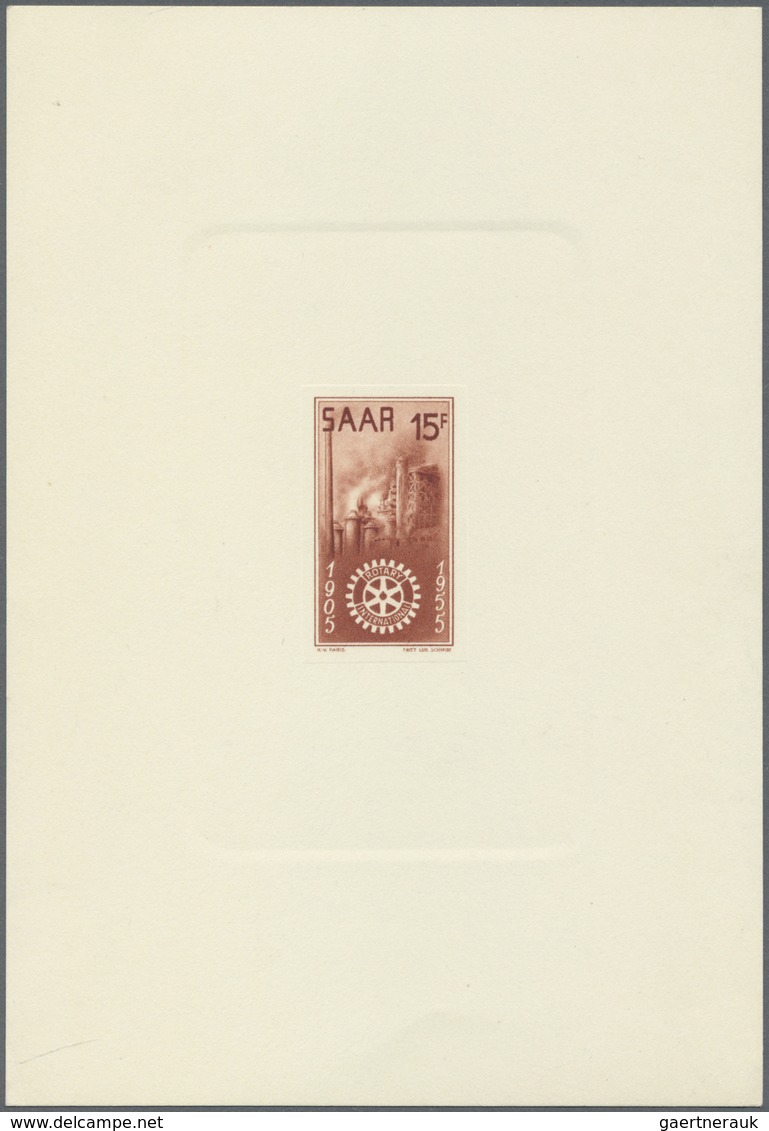 (*) Saarland (1947/56): 1948 - 1955, 7 Vorzugsdrucke (Ministerblocks) Zu Den Themen Verfassung, "IMOSA", - Nuovi