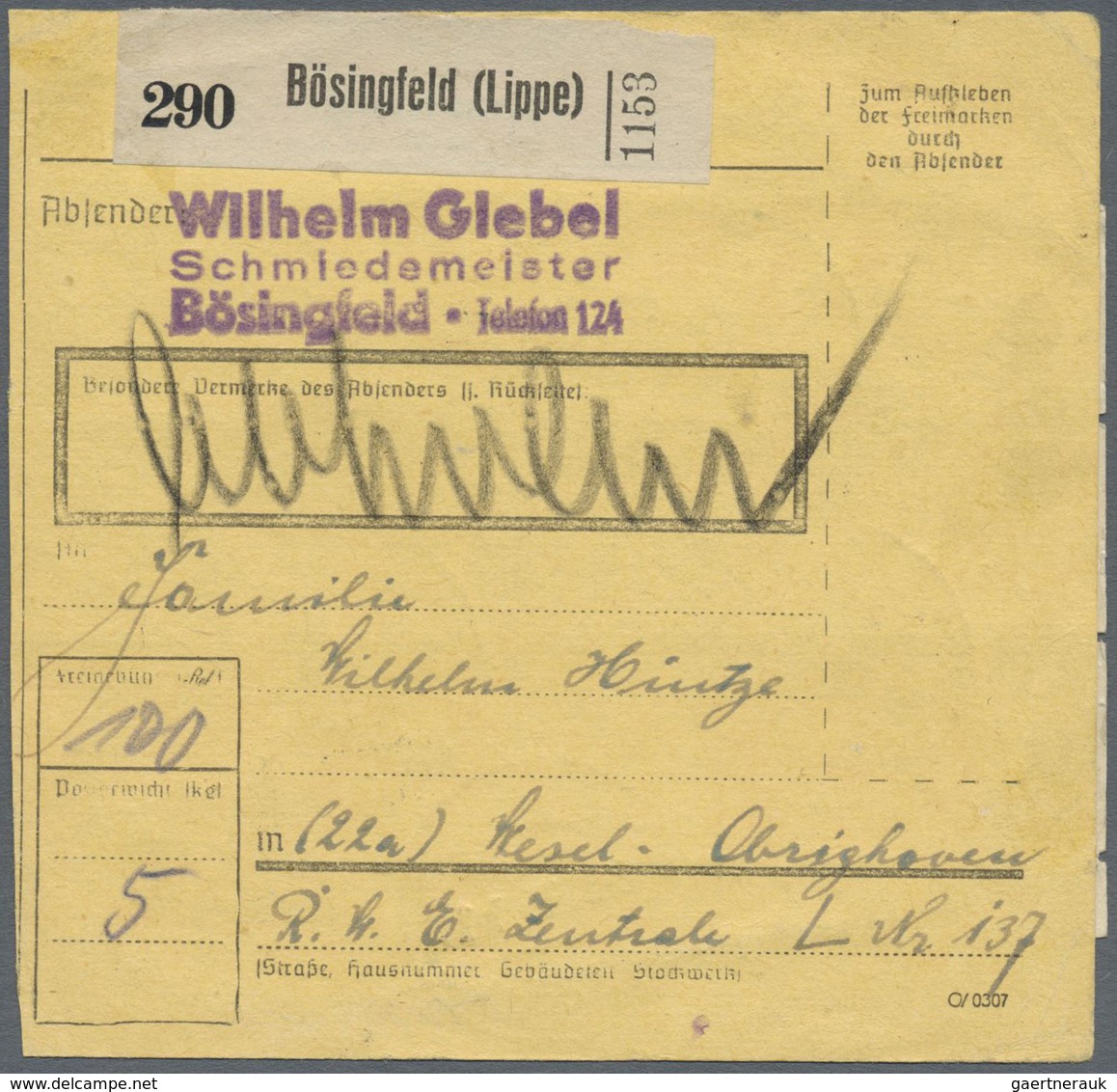 Br Bizone: 1945, 10 Pf AM-Post, 12er-Block Von Der Re. Unteren Bogenecke Mit Platten-Nr.45870, Als Port - Autres & Non Classés