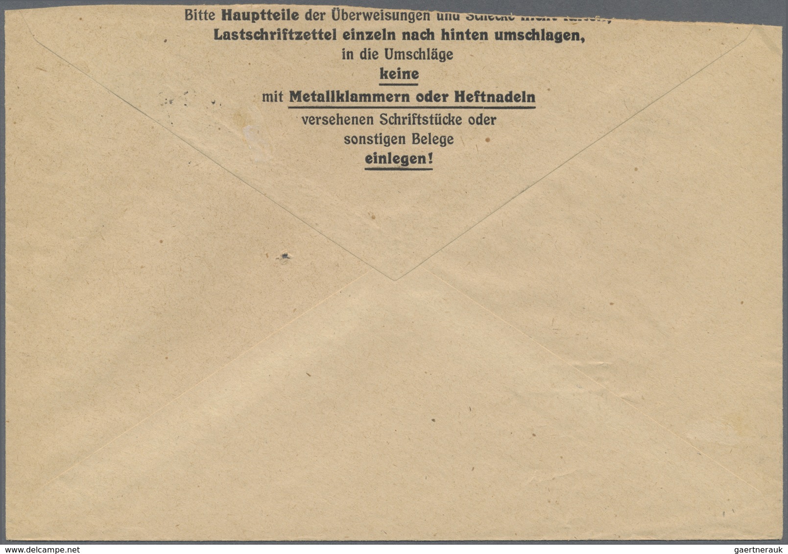 Br Bizone: 1945, 5 Pf AM-Post Engl. Druck, Portogerechte EF Auf Postscheckbrief Im Ortsverkehr Hamburg, - Altri & Non Classificati