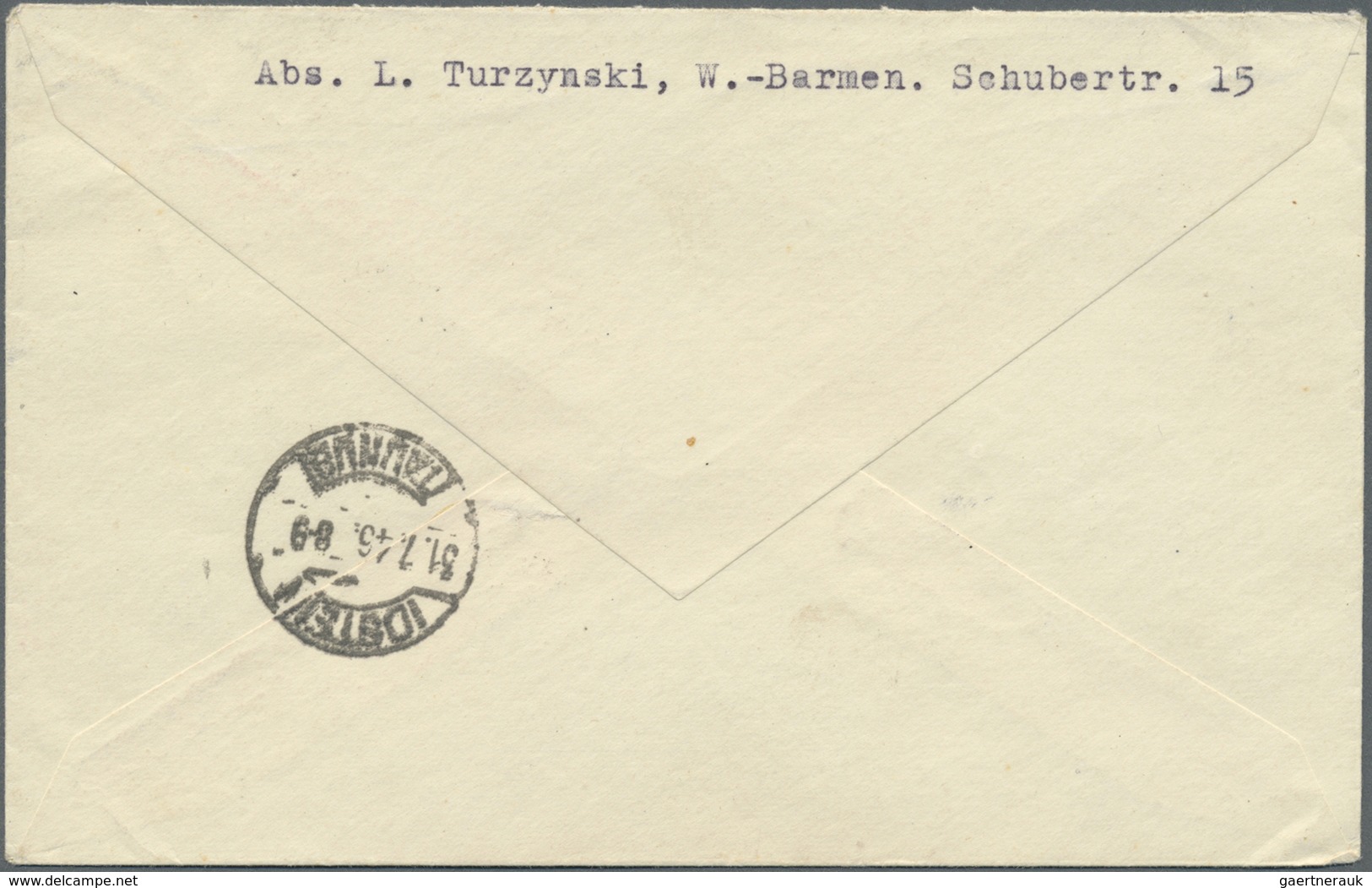 Br Bizone: 1946, 1 Mark AM-Post, EF Auf Einschreibebrief Von Wuppertal-Oberbarmen, 29.7.46, Nach Idstei - Altri & Non Classificati