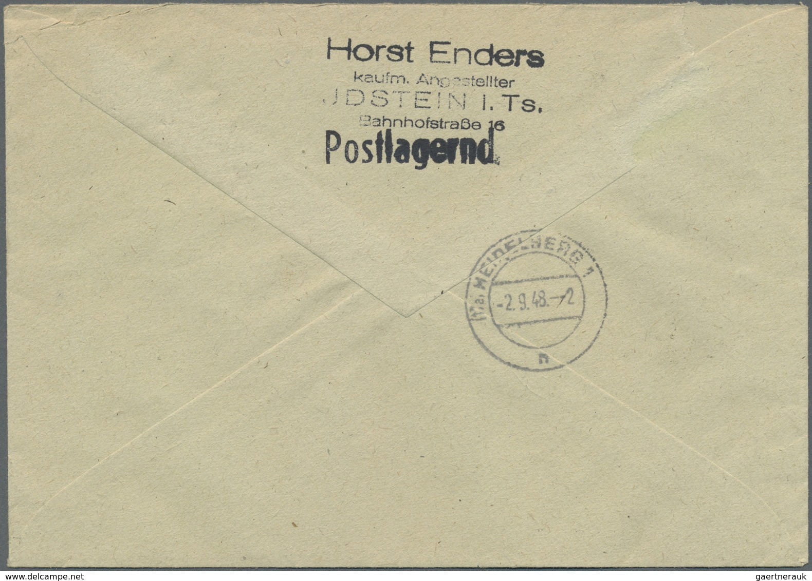 Br Bizone: 1948, 16 Pf Arbeiter Bandaufdruck, 5 Stück Als Portogerechte MeF Auf Einschreibebrief Der 2. - Sonstige & Ohne Zuordnung