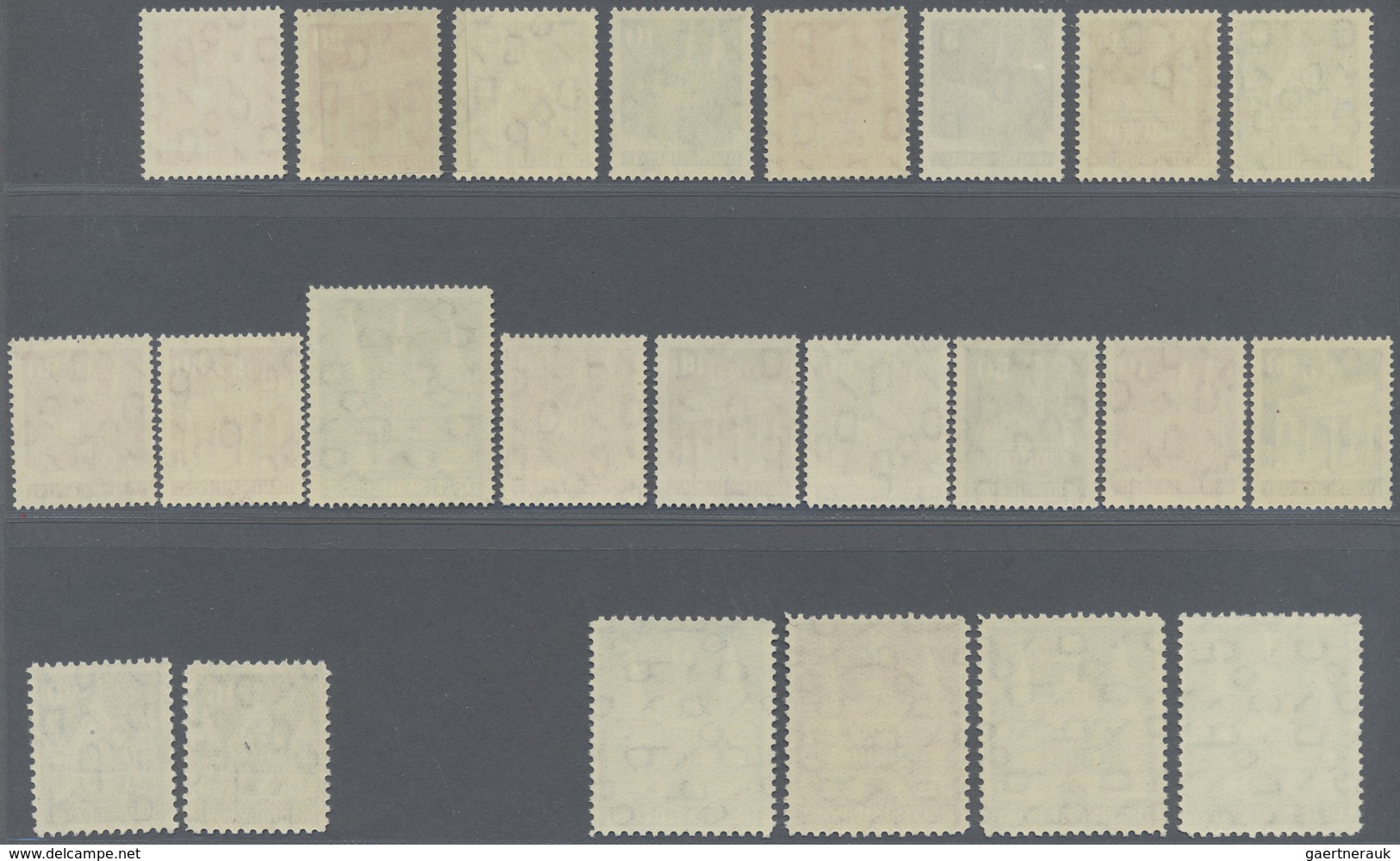 ** Bizone: 1948, Bautenserie Weit Und Eng Gezähnt Komplett Bzw. überkomplett Postfrisch, Mi 950,-, Dazu - Autres & Non Classés