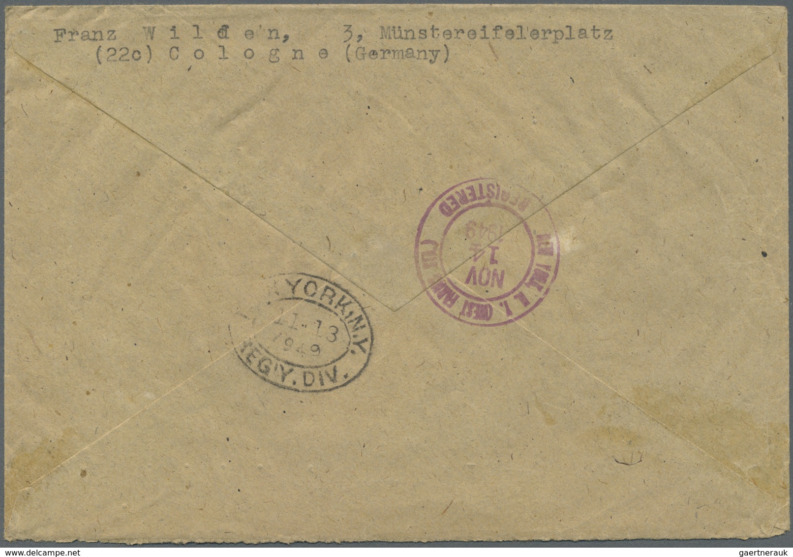 Br/ Bundesrepublik Deutschland: 1949, 20 Pfg. "100 Jahre Deutsche Briefmarke" Im Viererblock Mit 12+8 Pf - Altri & Non Classificati