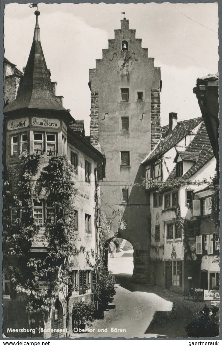 Br/GA Bundesrepublik Deutschland: 1951, Posthorn 15 Pfg. Als Einzelfrankatur Auf Ansichtskarte Sowie Auf D - Sonstige & Ohne Zuordnung