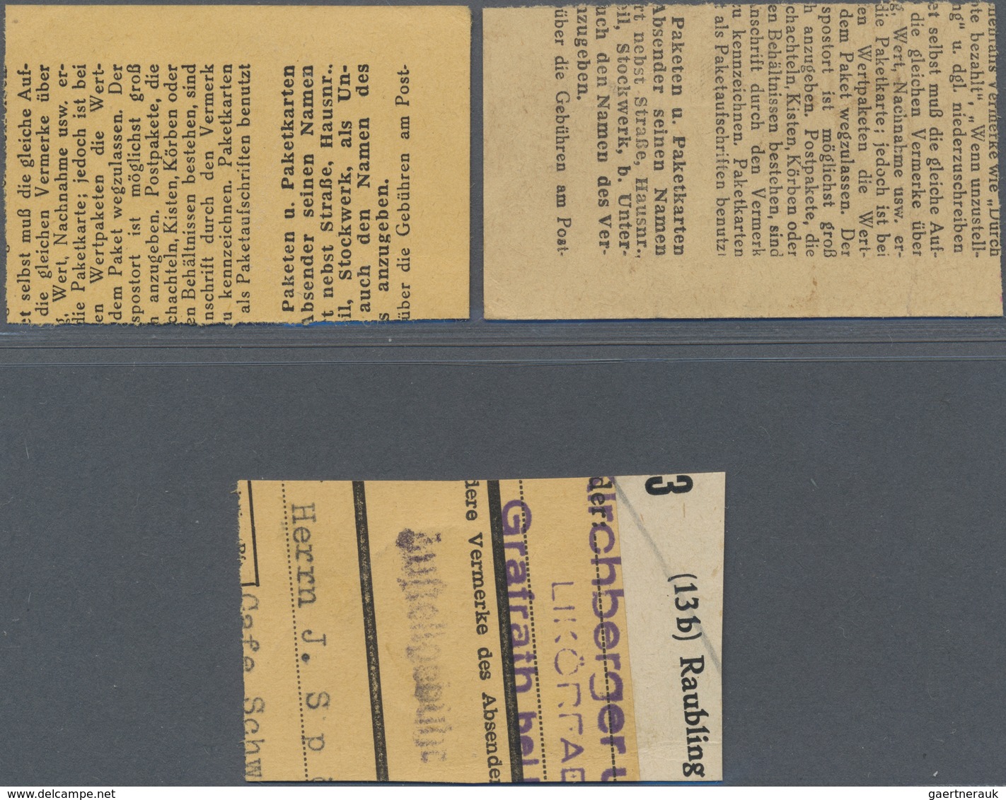 Brfst Bundesrepublik Deutschland: 1951, Posthorn, 30 Pfg., 40 Pfg. Und 60 Pfg., Je Im Waagerechten Paar Au - Autres & Non Classés