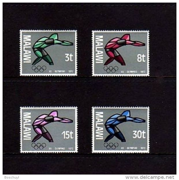 Malawi, 1972, Olympic Summer Games Munich, Sports, MNH, Michel 186-189 - Malawi (1964-...)