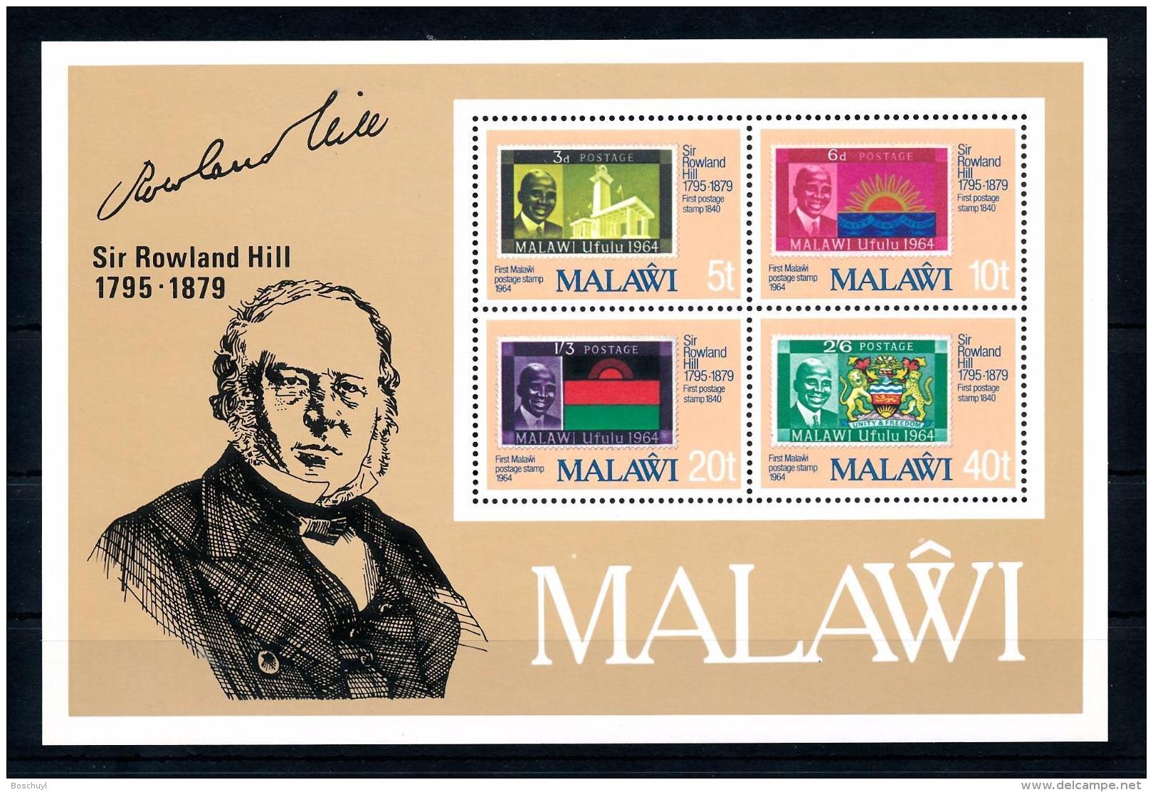 Malawi, 1979, Rowland Hill, UPU, Stamps On Stamps, United Nations, MNH, Michel Block 56 - Malawi (1964-...)