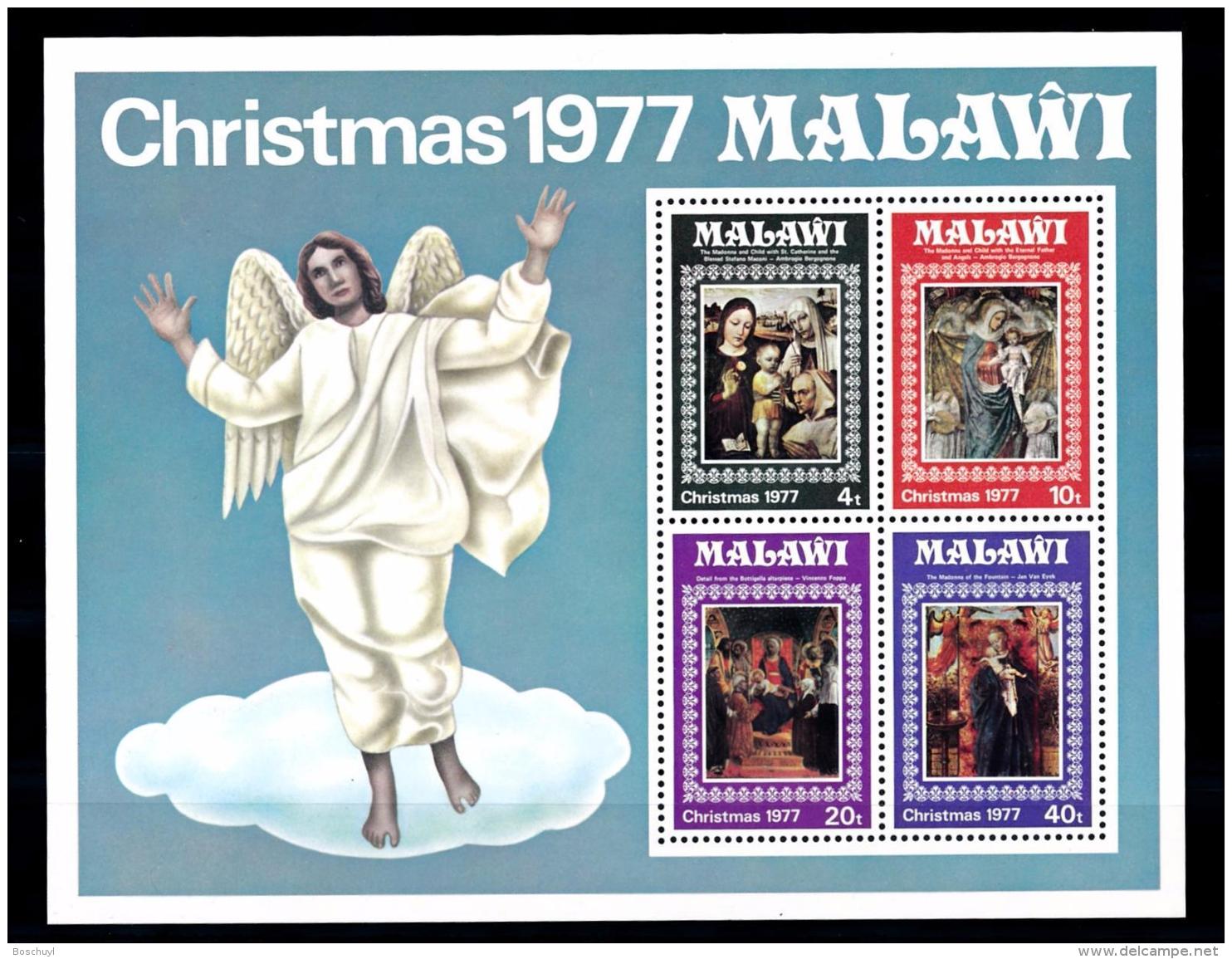 Malawi, 1977, Christmas, Religion, Paintings, MNH, Michel Block 50 - Malawi (1964-...)