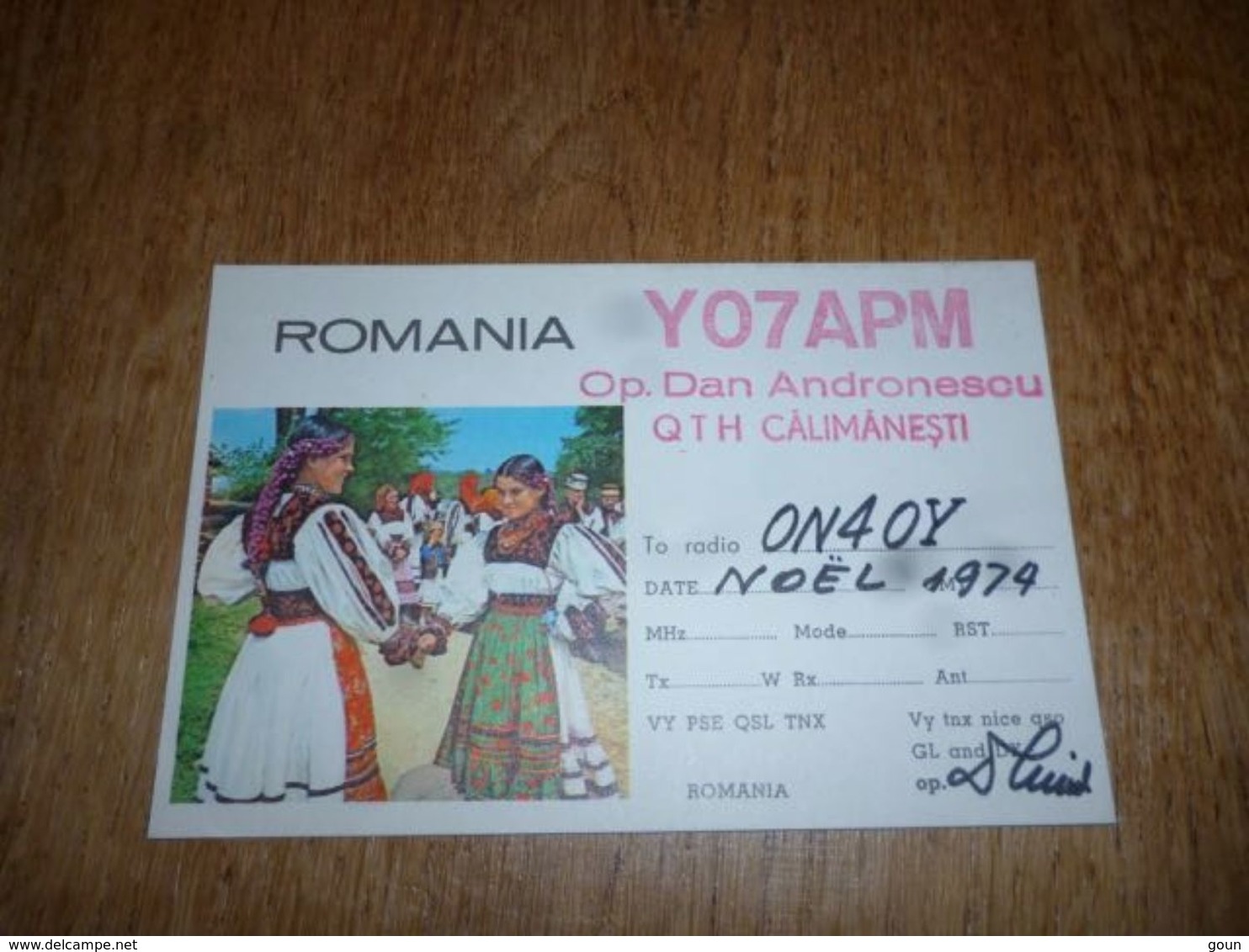 BC10-2-0-3 Carte Radio Amateur Romania Calimanesti - Other & Unclassified