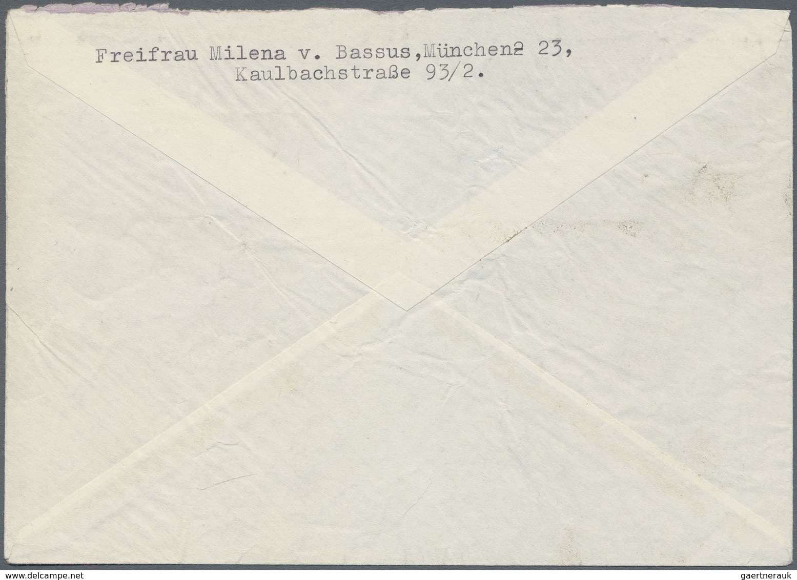 Br Bundesrepublik Deutschland: 1959, 6 Pfg. Heuss Im 10-er-Block Auf Ortseinschreiben In MÜNCHEN. - Sonstige & Ohne Zuordnung