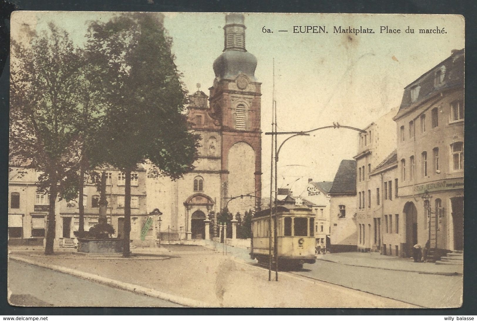 +++ CPA - EUPEN - Marktplatz - Place Du Marché - Tram   // - Eupen