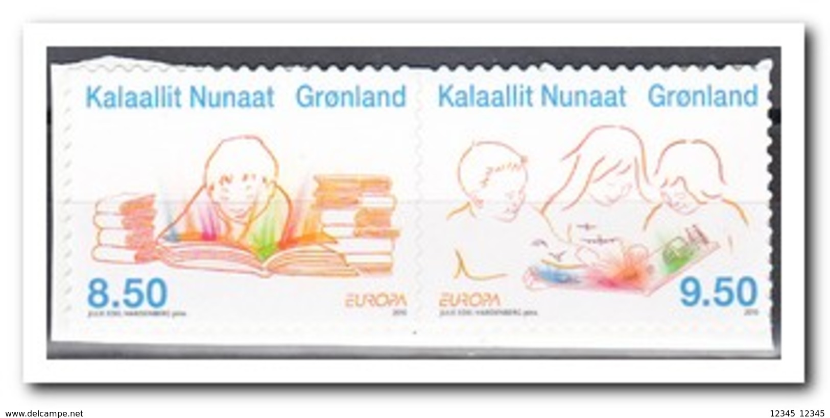 Groenland 2010, Postfris MNH, Europe, Children's Books From Booklet - Nuovi