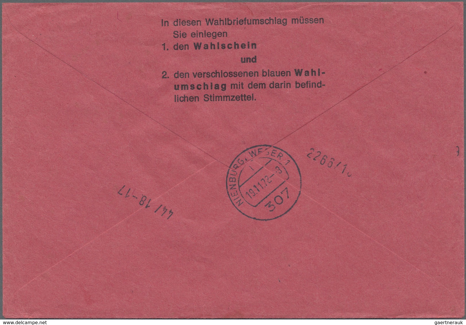 Br Bundesrepublik Deutschland: 1972, Senkr. Paar 100 Pf Unfallverhütung, Portogerechte MeF Als Reine Ei - Altri & Non Classificati