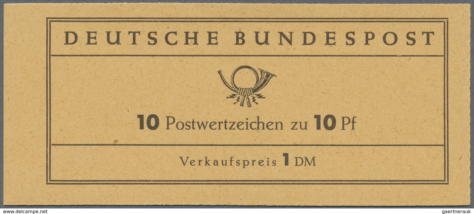 ** Bundesrepublik - Markenheftchen: 1960, Heuss III Versuchsheftchen Mit Hbl. 9 Mit Bogen-Laufnummer, A - Sonstige & Ohne Zuordnung