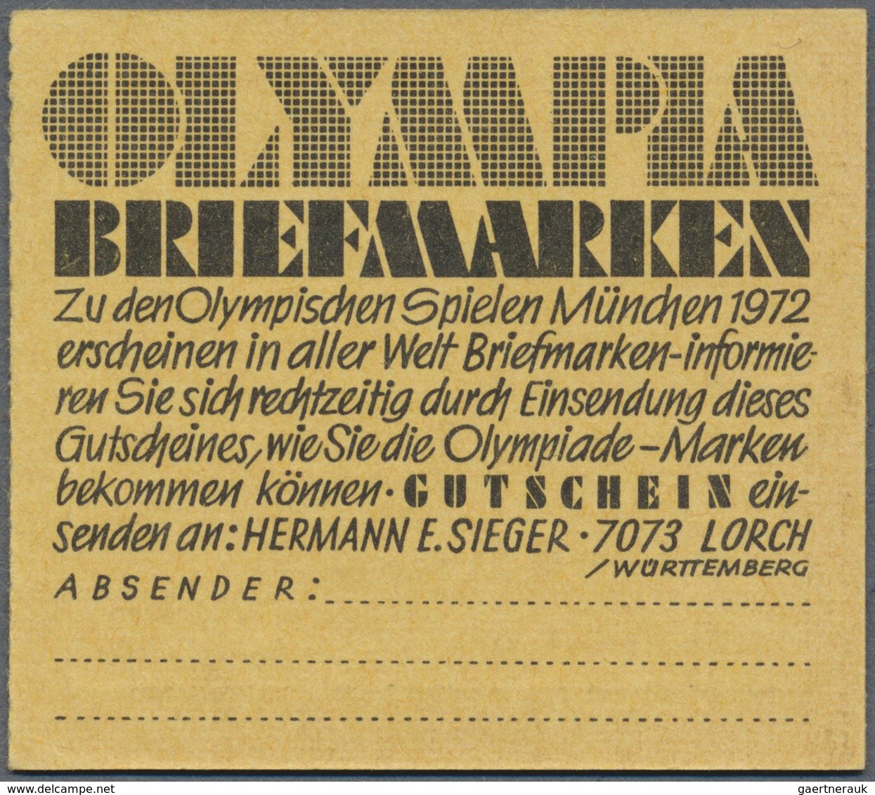 ** Bundesrepublik - Markenheftchen: 1968, Markenheftchen Brandenburger Tor (II), Reklame F, Postgebühre - Sonstige & Ohne Zuordnung