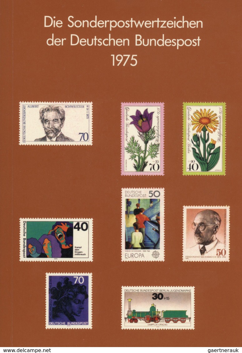 ** Bundesrepublik - Jahrbücher: Jahrbücher 1974 (ohne Schwarzdruck) Und 1975, Mi. 290 € - Altri & Non Classificati