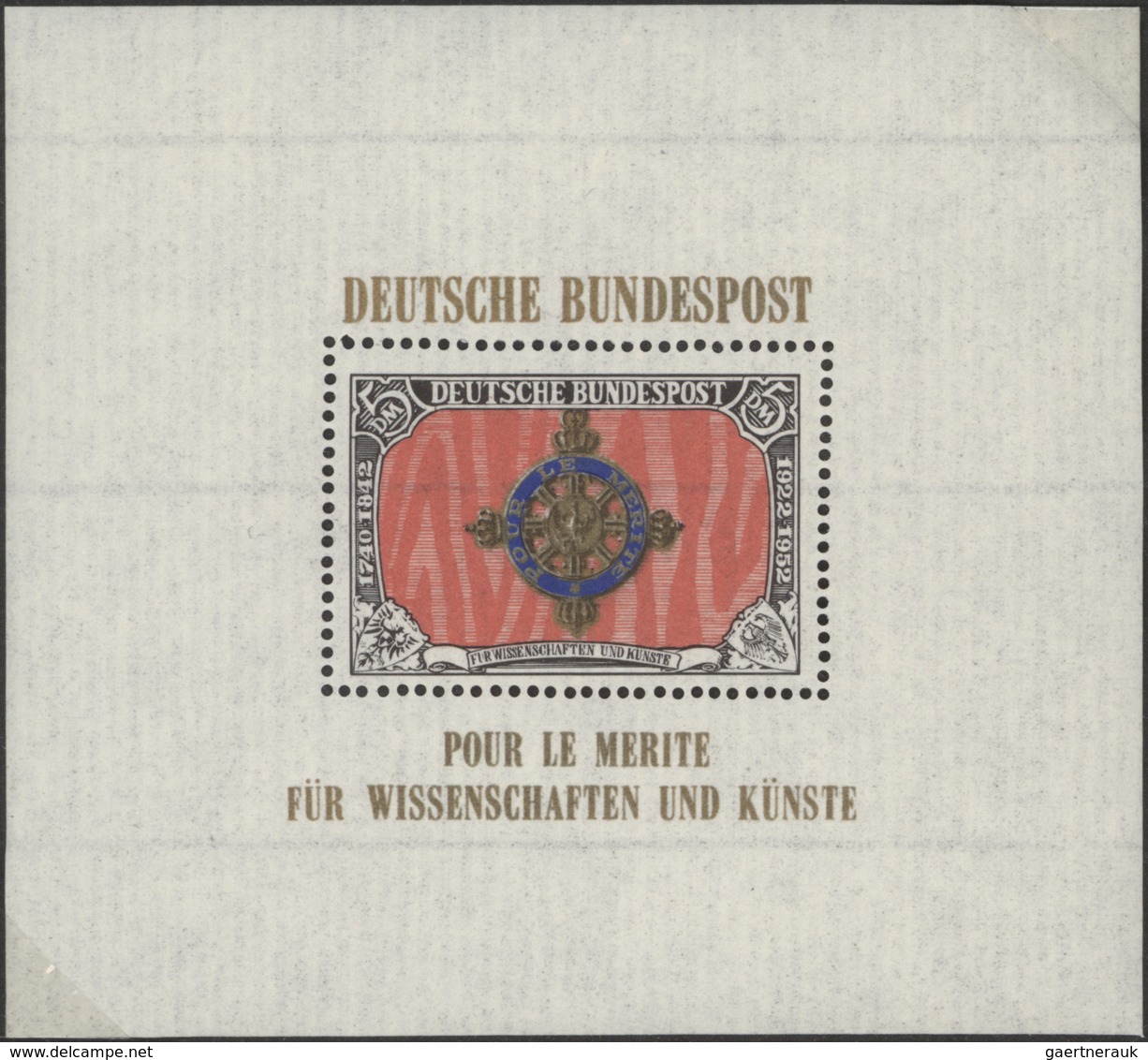 **/* Bundesrepublik - Besonderheiten: 1969, 5 DM "Pour Le Merite" Ein Lot Von Insges. 29 Essays, Dabei Ko - Altri & Non Classificati