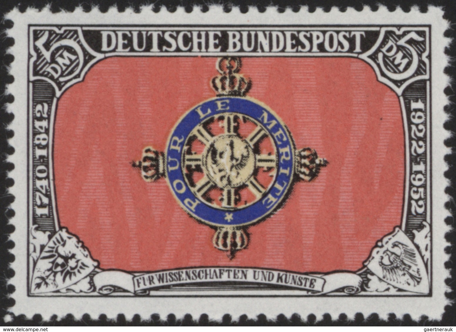 **/* Bundesrepublik - Besonderheiten: 1969, 5 DM "Pour Le Merite" Ein Lot Von Insges. 29 Essays, Dabei Ko - Altri & Non Classificati