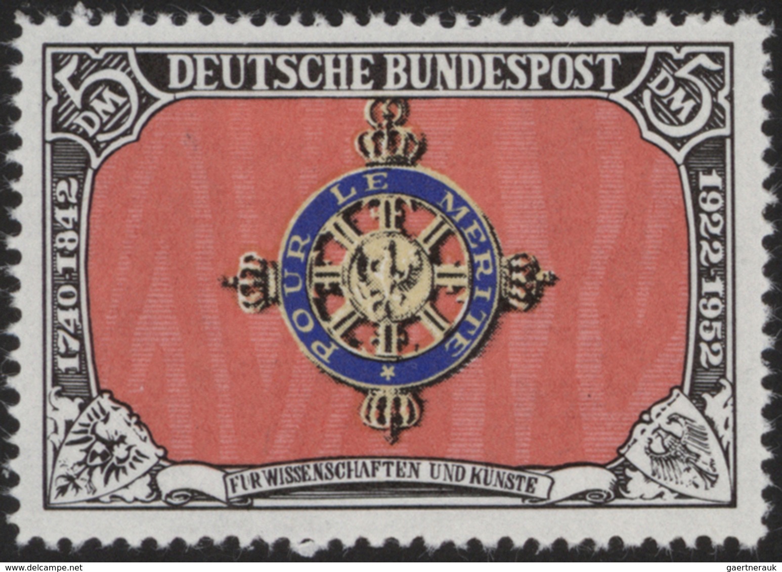 **/* Bundesrepublik - Besonderheiten: 1969, 5 DM "Pour Le Merite" Ein Lot Von Insges. 29 Essays, Dabei Ko - Altri & Non Classificati