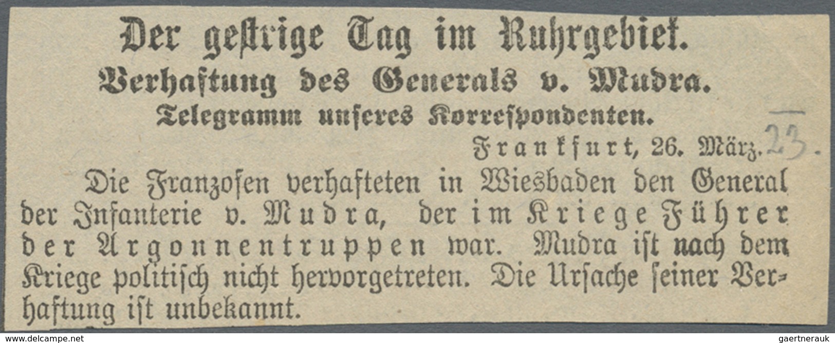 Autographen: 1916, Autograph "General Von Mudra" Mit Originalunterschrift Auf Ansichskarte Mit Fp- U - Altri & Non Classificati