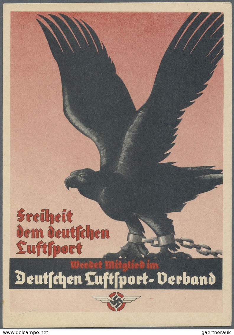 Ansichtskarten: Propaganda: 1930/1940, "Freiheit Dem Deutschen Luftsport" Mit Stempel "HANSESTADT KÖ - Partiti Politici & Elezioni