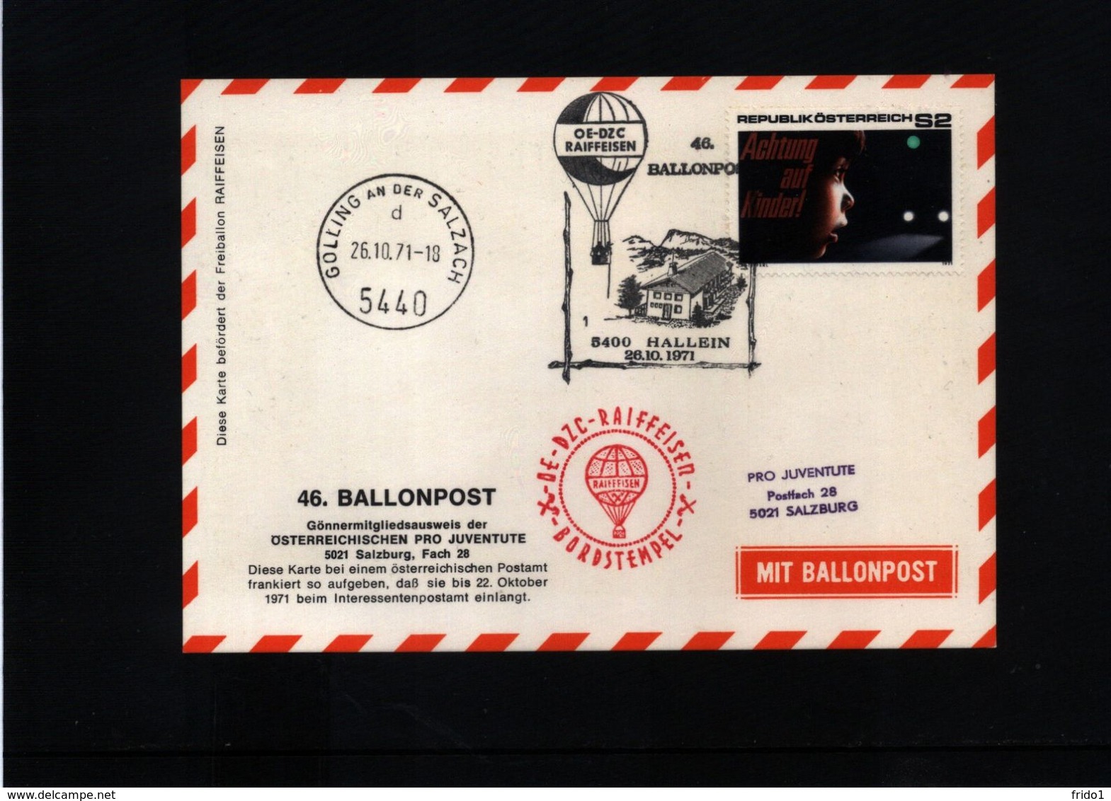 Austria / Oesterreich 1971 Ballonpost Interesting Cover - Balloon Covers