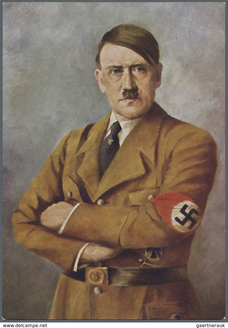 Ansichtskarten: Propaganda: 1939, "Männer Der Zeit" Hitler-Porträt - Parteien & Wahlen