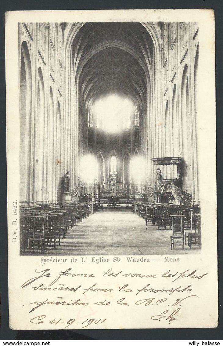 +++ CPA - MONS - Intérieur De L'Eglise Ste Waudru - D.V.D. 5422   // - Mons