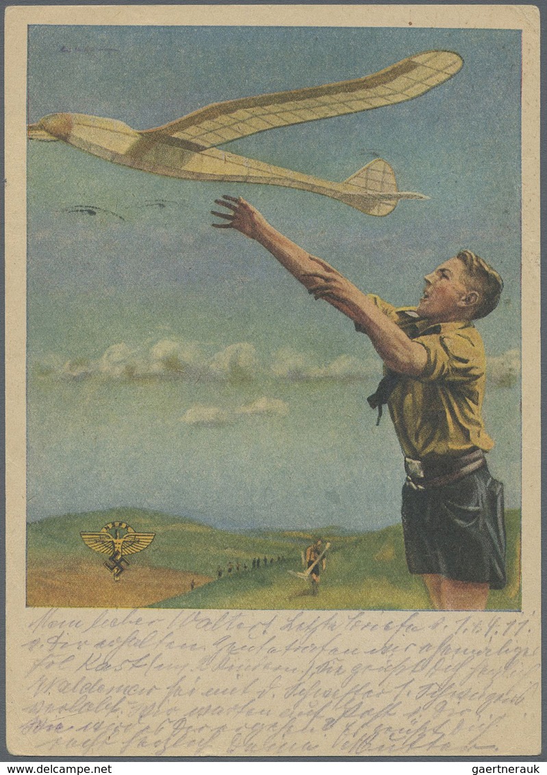 Ansichtskarten: Propaganda: 1942, HJ-Karte "Ausbildung Durch Das NS-Fliegerkorps" Von Bad Dürkheim A - Parteien & Wahlen