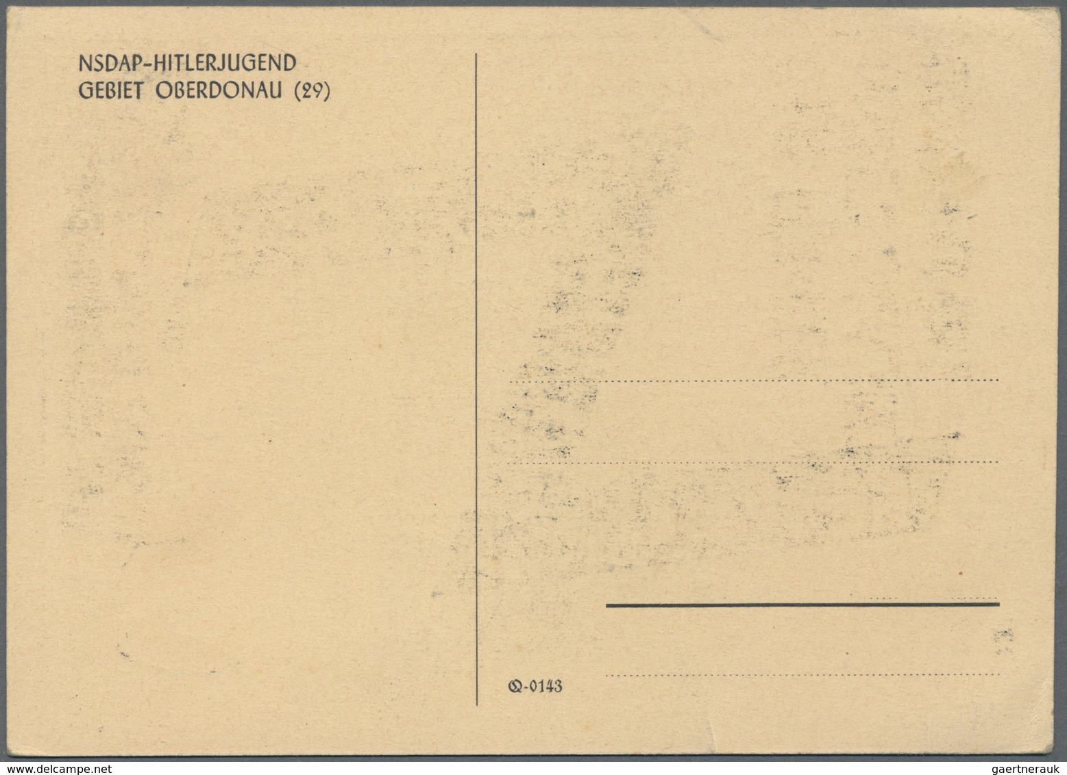 Ansichtskarten: Propaganda: 1944, Farbkarte "Grossführerlager Der Hitlerjugend, Krummau, Pfingsten 1 - Parteien & Wahlen