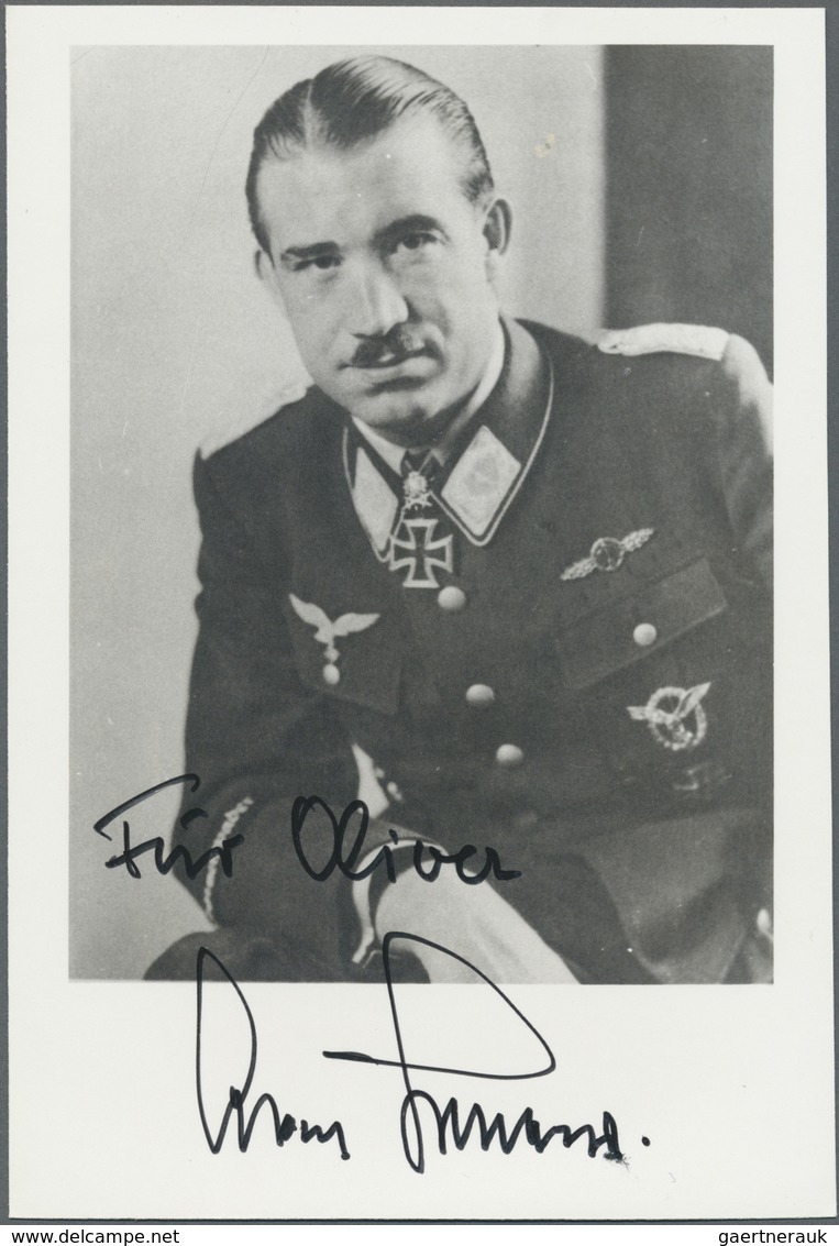 Ansichtskarten: Propaganda:  Adolf Galland Originalunterschrift Auf Foto - Parteien & Wahlen