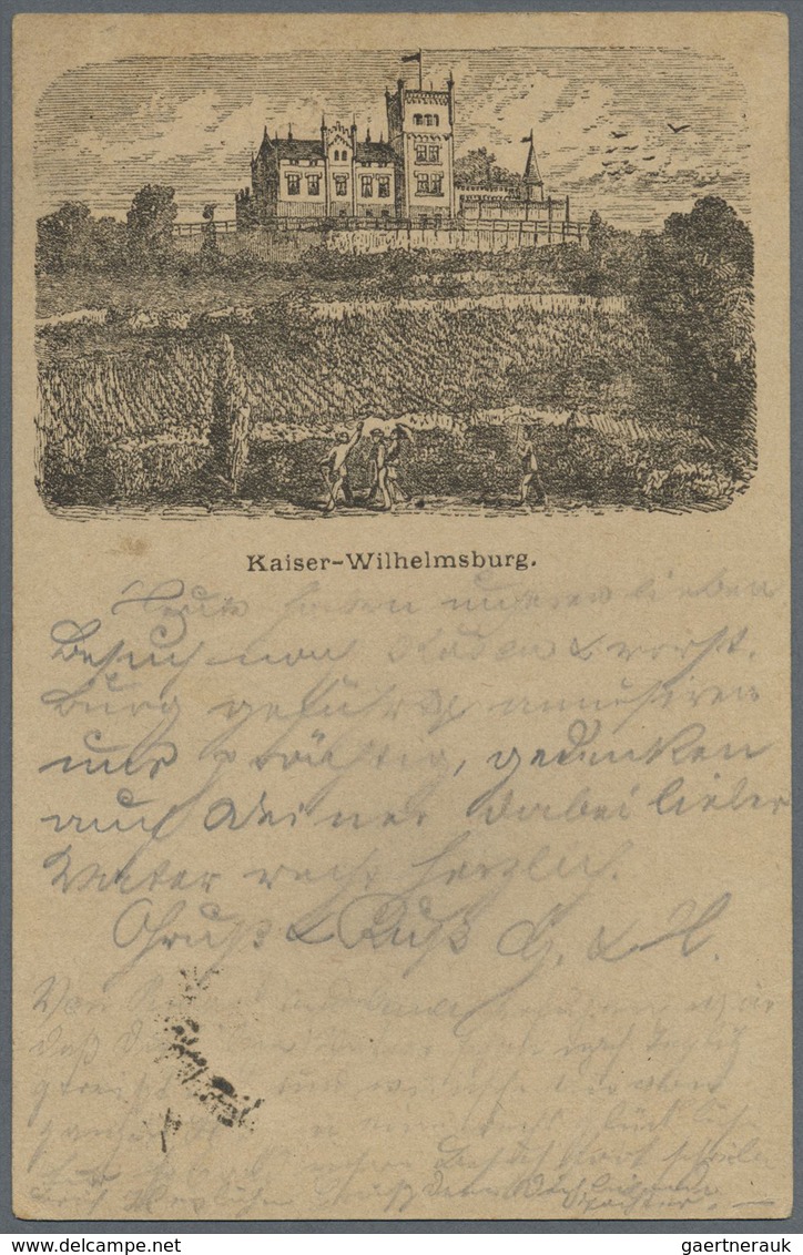 GA Ansichtskarten: Vorläufer: 1880, KAISER-WILHELMSBURG, Vorläuferkarte 5 Pf. Lila Als Privatganzsache - Non Classificati