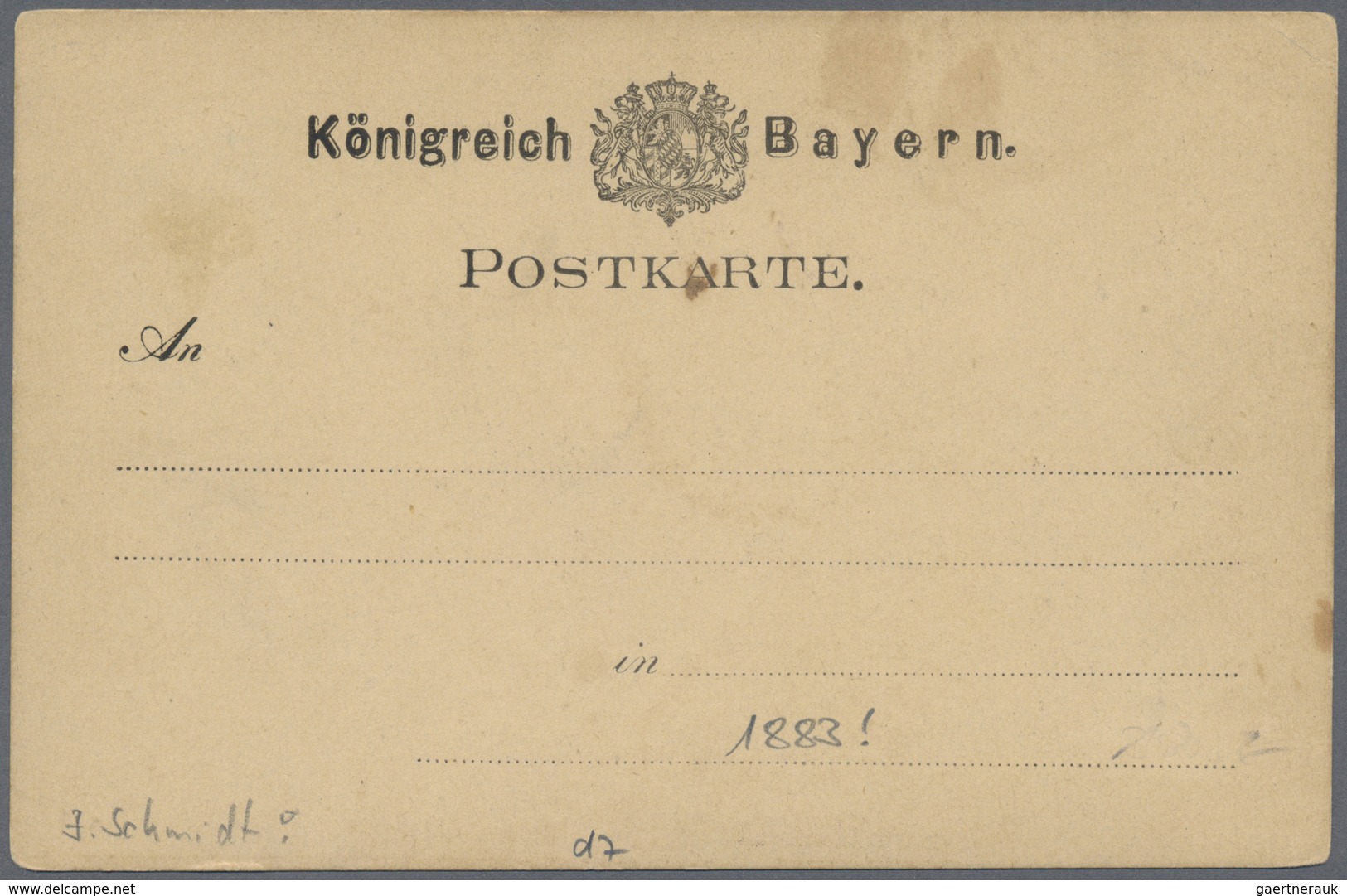 Ansichtskarten: Vorläufer: 1883 Ca., Nürnberg "Viele Grüsse Aus Dem Bratwurstglöcklein!", Ungebrauch - Ohne Zuordnung
